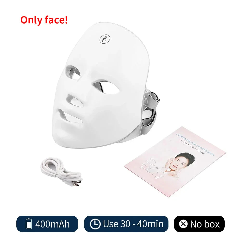 Velora 7 Color LED Facial Therapy Mask