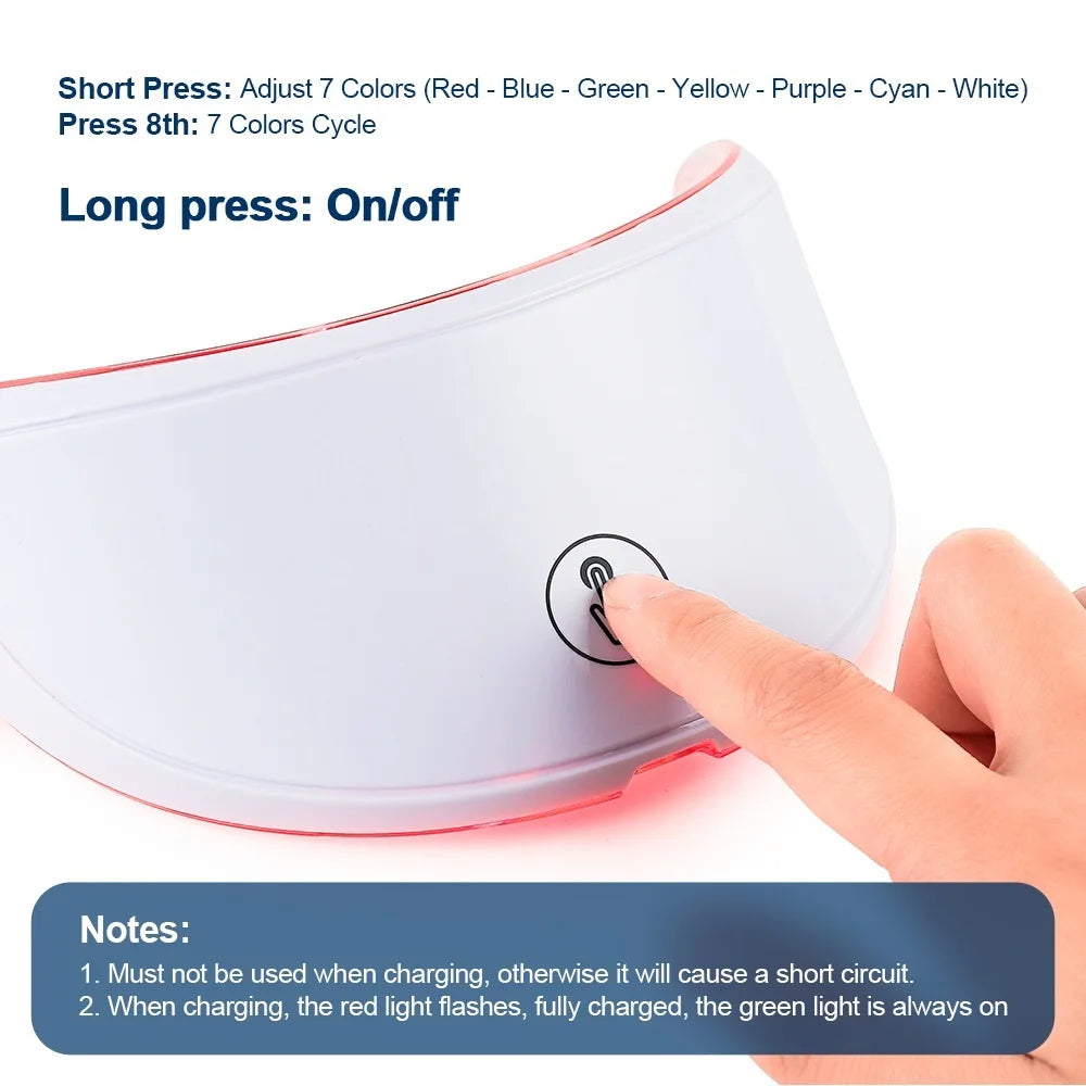 Velora 7 Color LED Facial Therapy Mask